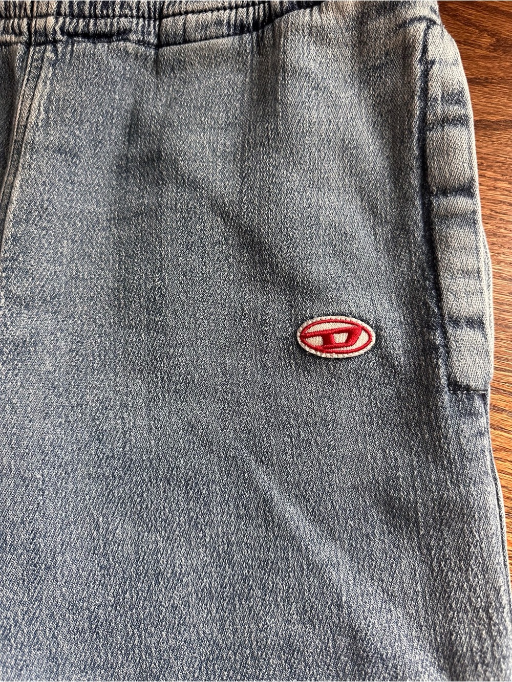 Diesel D-Lab Tapered Fit Sz SM Regular Waist Jogger Jeans Unisex Light Denim - Picture 5 of 7